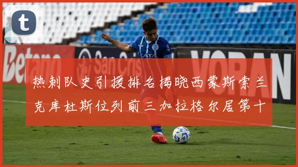 热刺队史引援排名揭晓西蒙斯索兰克库杜斯位列前三加拉格尔居第十一位